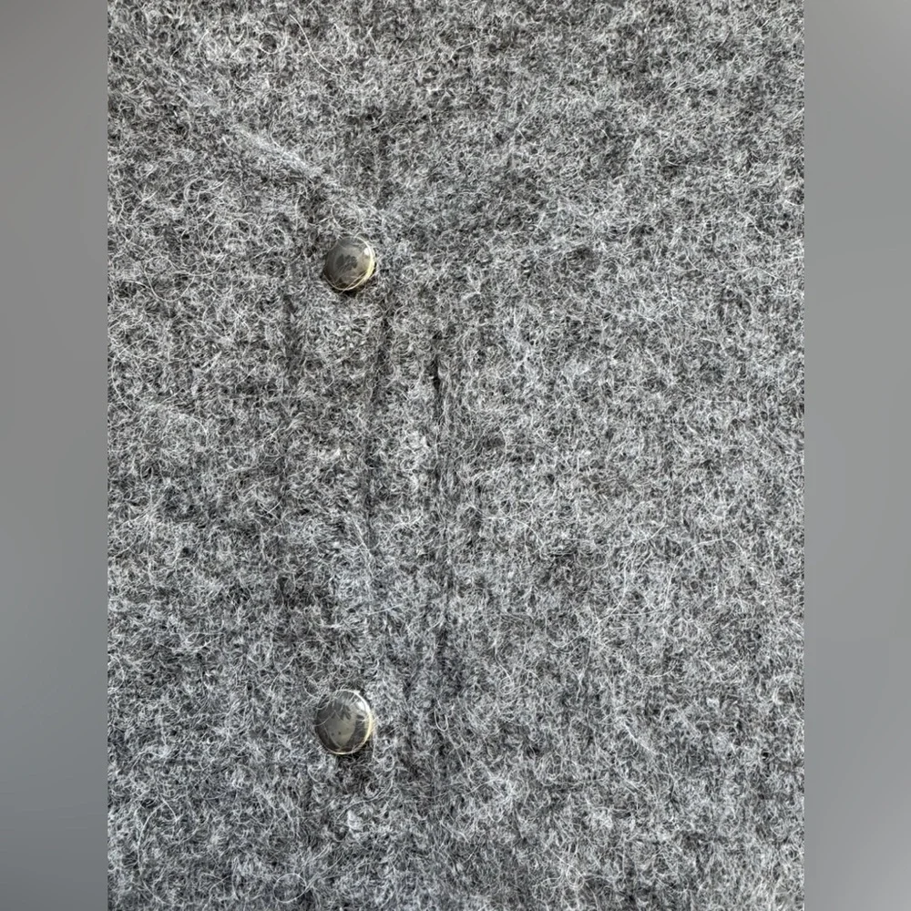 Sezane Barry V-Neck Sweater XS - Charcoal Grey - Picture 4 of 12